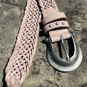 Free People Woven Leather Belt